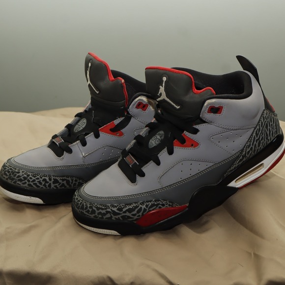 Jordan Son Of Mars Grey Red Basketball Sneakers Men's Size 10